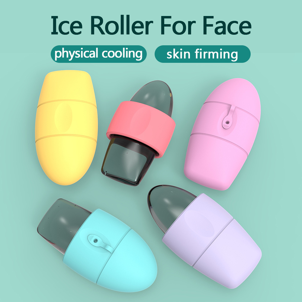 Silicone Ice Face Roller Contour Shrink Pores Remove Dark Circles Massage Skin Beauty Facial Roller For Eyes Neck Skin Care Tool - Image 3
