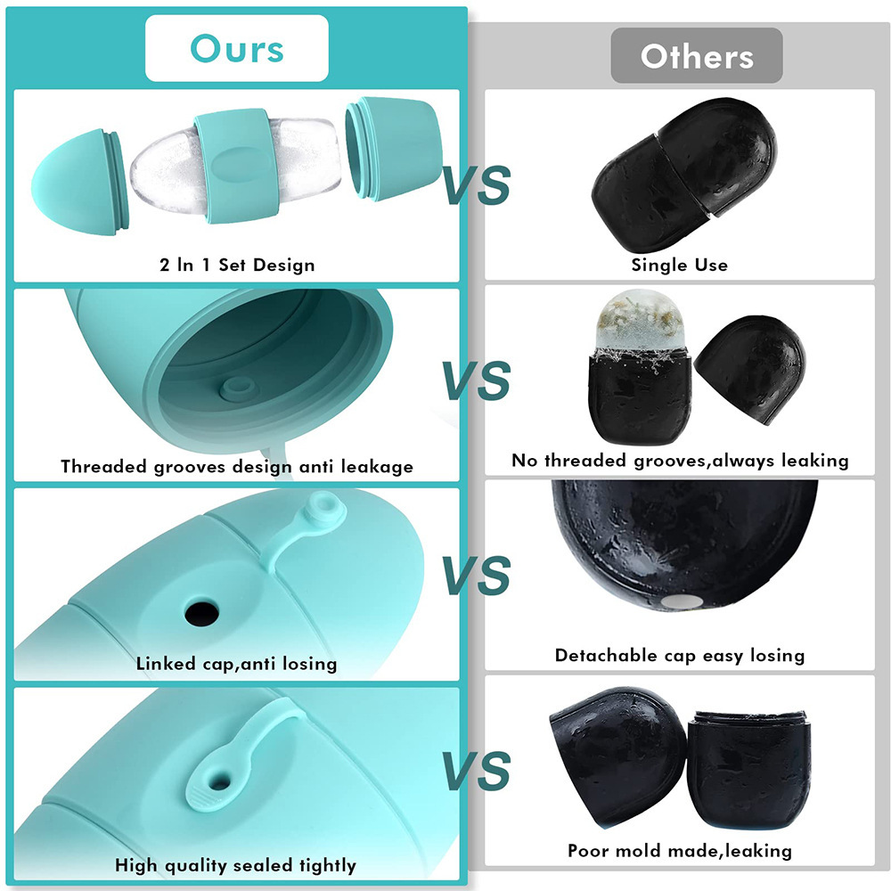Silicone Ice Face Roller Contour Shrink Pores Remove Dark Circles Massage Skin Beauty Facial Roller For Eyes Neck Skin Care Tool - Image 10